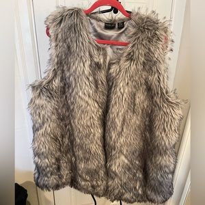 Rachel Zoe furry vest